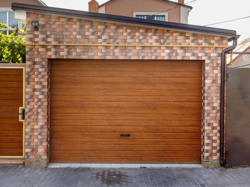 wooden garage doors